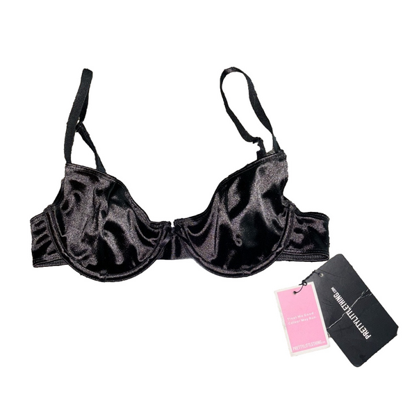 PrettyLittleThing Other - Pretty little thing satin underwire bralette NWT
